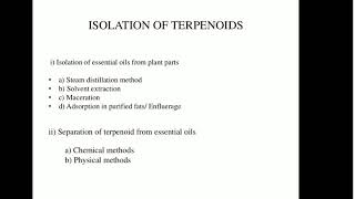 JVWU isolation of terpenoids [upl. by Ahsyas314]