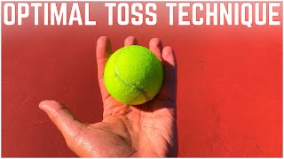 The Optimal Tennis Serve Toss Technique [upl. by Anneyehc]