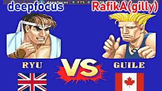 Street Fighter II Hyper Fighting  deepfocus vs RafikAgilly FT5 [upl. by Laersi689]