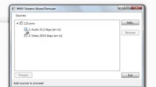 How to demux wmv file with wmvstreameditor [upl. by Nickey558]