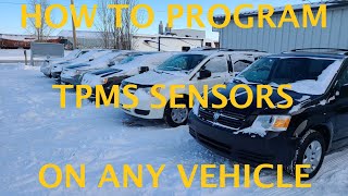 HOW TO PROGRAM  ACTIVATE NEW TPMS SENSORS ON ANY VEHICLE [upl. by Gnat332]