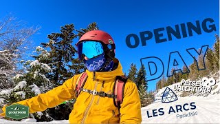 Skiing Les Arcs amp Peisey Vallandry  Opening Day 2023   Ski [upl. by Htiffirg]