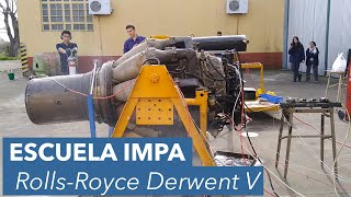 Turborreactor Rolls Royce Derwent V Gloster Meteor Puesta en marcha 2022 IMPA Quilmes [upl. by Rebeh448]