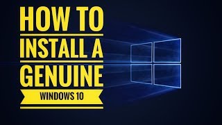 How to install a genuine Windows 10 Cum instalam Windows 10 cu Licenta [upl. by Seagrave]