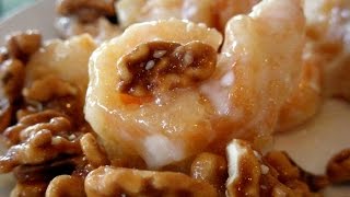 HONEY WALNUT SHRIMP Asian Fusion Chinese Food [upl. by Anilejna]