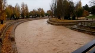 Crecida Río Isuela  Huesca [upl. by Nyrrek133]