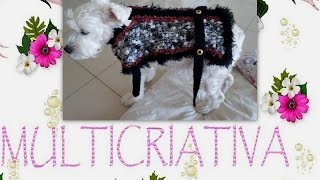 VICKY ROUPA EM TRICÔ PARA CACHORRO  PARTE 1 [upl. by Lenore25]