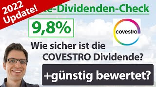 Covestro Aktienanalyse 2022 Wie sicher ist die Dividende günstig bewertet [upl. by Anitnelav751]