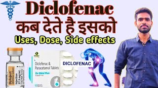 Diclofenac sodium tablets ip 50mg uses side effects dose and precaution  diclofenac uses in hindi [upl. by Lanti827]