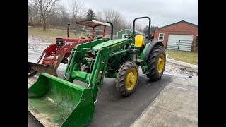 John Deere 5055e tractor operation Diesel Technology [upl. by Anilok]