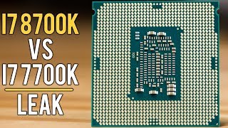 Intel i7 8700K vs 7700K Gaming Benchmarks [upl. by Ardnekal]