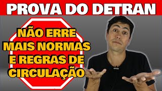 SIMULADO DO DETRAN  NORMAS E REGRAS DE CIRCULAÇÃO  DICAS E MACETES para você PASSAR DIRETO [upl. by Sontag]