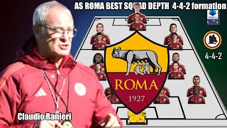 As Roma Best Squad Depth 442 Formation Under Claudio Ranieri [upl. by Dnalro539]