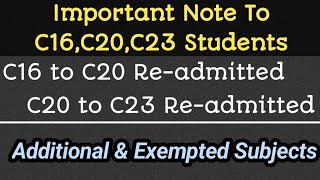 Ap diploma exams important notification update C16C20 students readmitted to C20C23 notification [upl. by Tillford]