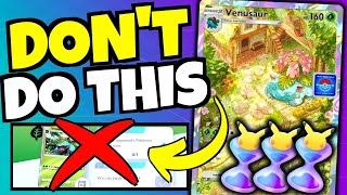 DONT MAKE THIS MISTAKE  Venusaur Drop Event Guide Pokemon TCG Pocket [upl. by Anifares]