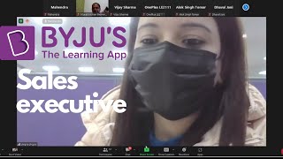 Byjus sales executive interview or offer letter interview [upl. by Telrats]