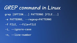 grep command in Linux [upl. by Hgieloj292]