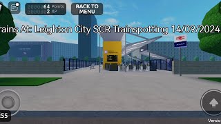 V201 Trains At Leighton City 14092024  SCR Trainspotting  Roblox Stepford County Railway [upl. by Atinomar]