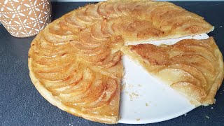 tarte aux pommes pâte feuilletée facile  CookRoutine [upl. by Nnaillij]