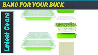 Legigo 2 Pack Seed Sprouter Trays with Lids Best Micro Greens Growing Trays Kit [upl. by Jochbed332]