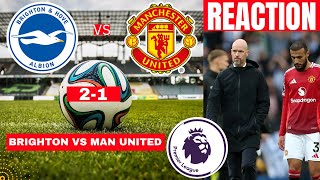 Brighton vs Manchester United 21 Live Stream Premier League Football EPL Match Score Highlights Utd [upl. by Enoryt396]