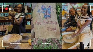 FRIENDSHIP POTTERY DATE  DINNER AT BOHO EATERY  THE POTTING SHED  NAIROBI FUN DATES💞 [upl. by Dave748]