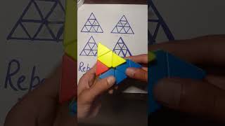 How to solve triangle cube in 3 moves trendingshors shorts youtubeshorts [upl. by Airdna274]