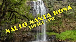 SALTO SANTA ROSA  TIBAGI PR  CACHOEIRA COM 60 M DE ALTURA  Vlog [upl. by Jonis846]