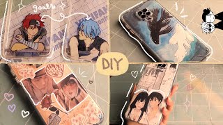 🌸DECORA TUS FUNDAS PARA CELULAR 📱 anime versión  Fundas aesthetic [upl. by Namyw589]