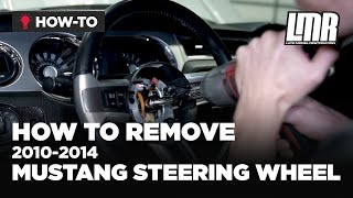 How To RemoveInstall Your 20102014 Mustang Steering Wheel [upl. by Holofernes470]