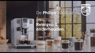 Philips EP5365 Espressomachine 5000serie Hoe maak ik de machine schoon en pleeg ik onderhoud [upl. by Ingold140]