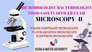 MICROSCOPY PART II Microbiologist Exam  Kerala Water Authority  Food Safety Officer Exam KPSC [upl. by Astrix]