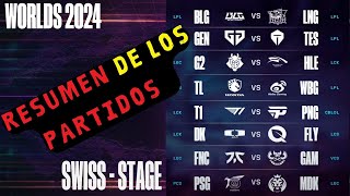 RESUMEN de los PARTIDOS del SWISS STAGE DÍA 2 MUNDIAL DE LEAGUE OF LEGENDS [upl. by Malcom50]