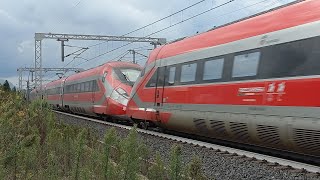 Frecciarossa 1000 in doppia composizione a tutto gas [upl. by Audi364]