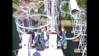 Surf Coaster サーフコースター 八景島シーパラダイス POV1 rear seat [upl. by Dulcea]