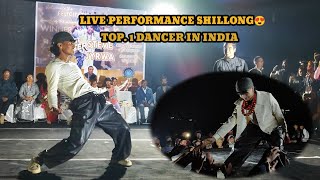 Winner LIVE DANCER PERFORMER😍Rock the stage STEVE JYRWAampRaktim dance😍SHILLONG Top Level dancer😍 [upl. by Anival]