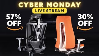 Cyber Monday Live Best Office Chairs Deals amp MORE [upl. by Ellerehs]