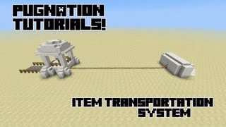 Using Hoppers Redstone Comparators and Storage Carts to Move Items Minecraft How to [upl. by Agretha]