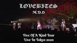 LOVEBITES ● MDO  with lyrics  ● Five Of A Kind Tour ● Live  Zepp DiverCity Tokyo 2020 [upl. by Naed796]