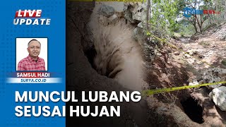 Penampakan Lubang Menganga di Sungai seusai Diguyur Hujan Deras di Desa Dawuhan Blitar Jatim [upl. by Artina]