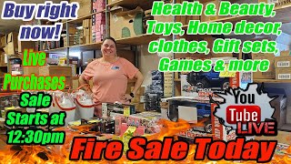 Live Fire sale with clothing Perfume Home Decor and kitchen items and much more [upl. by Eceertal902]