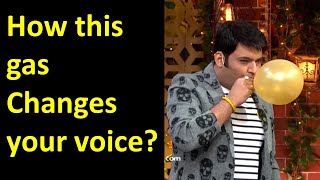 How helium changes your voice In Hindi  By inhaling helium gas makes sound funny [upl. by Aidil]