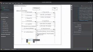 How to Draw Sequence Diagram in StarUML [upl. by Olnton]