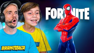 SPIDERMAN NO FORTNITE COM BRANCOALA E MARCOS  Família Brancoala Games [upl. by Certie]