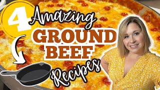 4 NEW UNBELIEVABLE GROUND BEEF RECIPES That WILL BLOW Your MIND  QUICK amp EASY ONE PAN DINNERS [upl. by Nov]