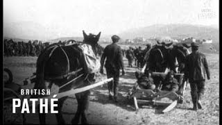 Ambulances On The Salonika Front  Moving Wounded Soldiers On Sleeve As Ambalances 1916 [upl. by Aztilay]