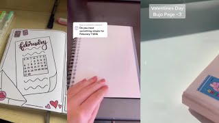 February Bullet Journal Spreads  Tiktok Compilation [upl. by Clite]