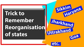 Easy To Remember Trick to Remember Reorganisation of States UPSC IAS PR Publication [upl. by Akyre601]