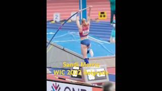 Who will win the women’s Pole Vault at the WIC in Glasgow 2024 shorts polevault athletics [upl. by Groeg]