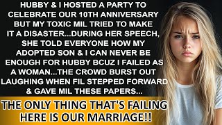 My husband and I threw a party for our 10th anniversary but my toxic motherinlaw tried to ruin it [upl. by Cacka413]